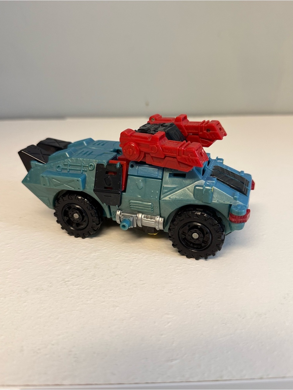 Kids Action Vehicle Toy - Teal and Red Armored Truck